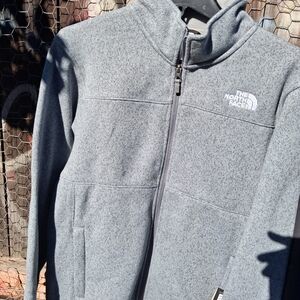 The North Face Heather Gray Full-Zip Jacket